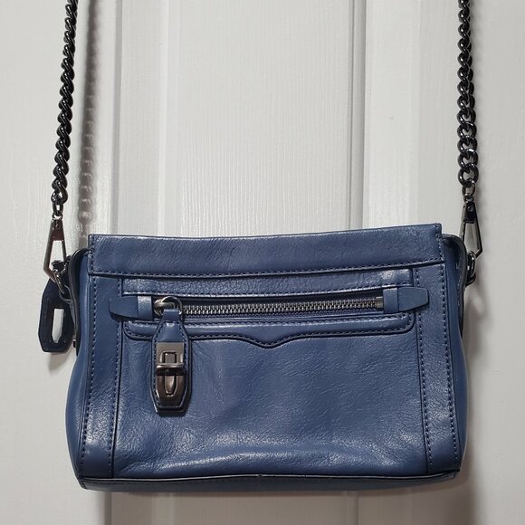 Rebecca Minkoff Handbags - Rebecca Minoff Blue Leather Crossbody